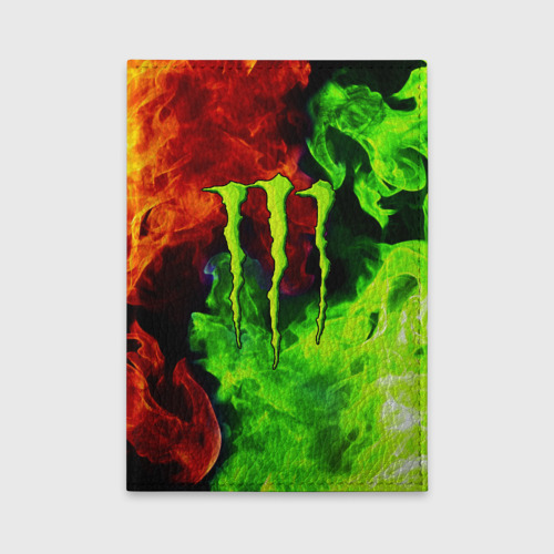 Обложка для автодокументов Monster energy, цвет зеленый