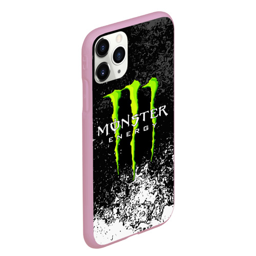 Чехол для iPhone 11 Pro Max матовый Monster energy, цвет розовый - фото 3