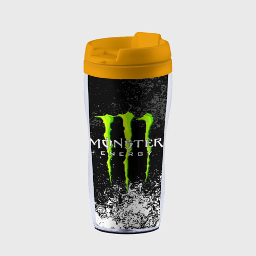 Термокружка-непроливайка Monster energy, цвет желтый