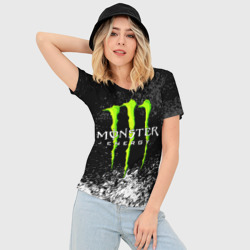 Женская футболка 3D Slim Monster energy - фото 2