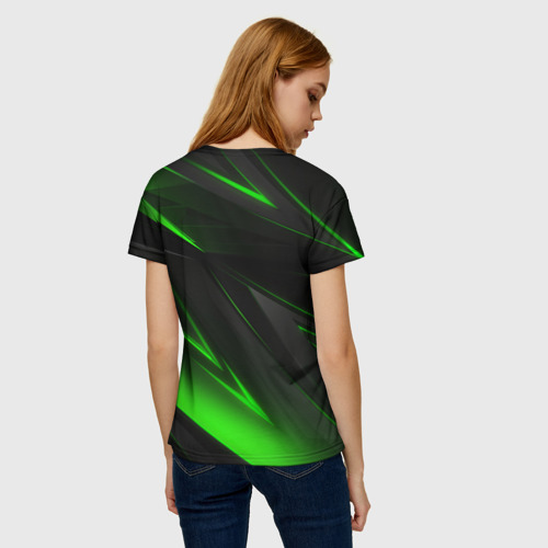 Женская футболка 3D с принтом MONSTER ENERGY, вид сзади #2