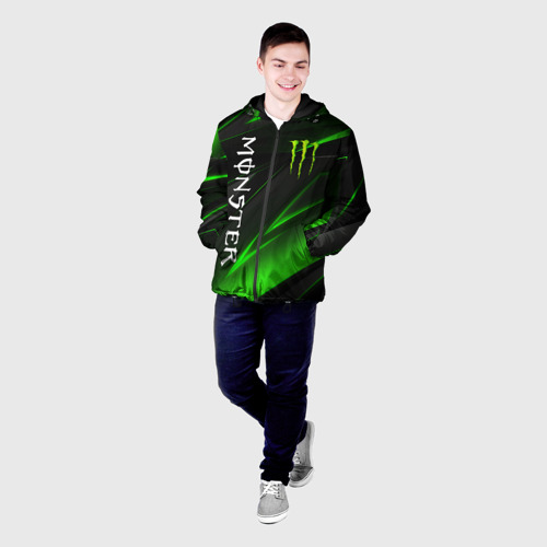 Мужская куртка 3D с принтом MONSTER ENERGY, фото на моделе #1