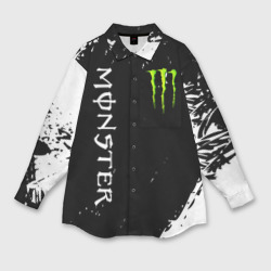 Мужская рубашка oversize 3D Monster energy