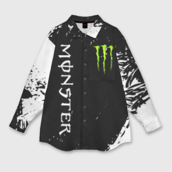 Женская рубашка oversize 3D Monster energy