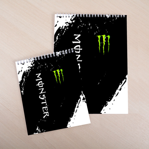 Скетчбук Monster energy, цвет белый - фото 4