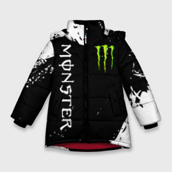 Зимняя куртка для девочек 3D Monster energy