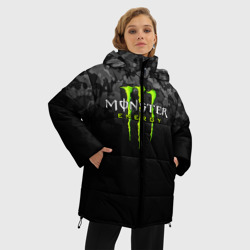 Женская зимняя куртка Oversize Monster energy - фото 2