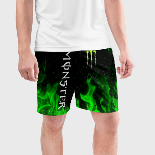 Мужские шорты спортивные Monster energy, цвет 3D печать - фото 3