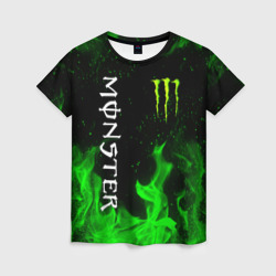 Женская футболка 3D Monster energy