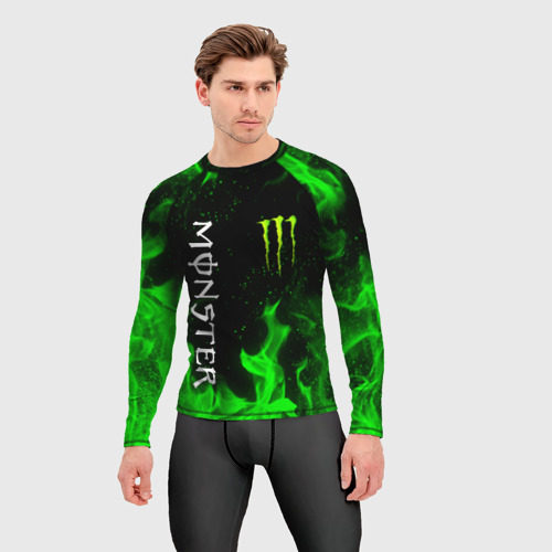 Мужской рашгард 3D Monster energy, цвет 3D печать - фото 3