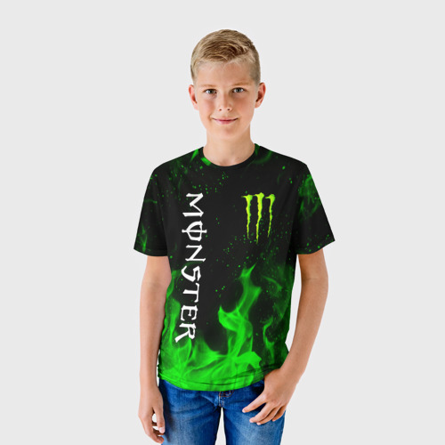Детская футболка 3D Monster energy, цвет 3D печать - фото 3