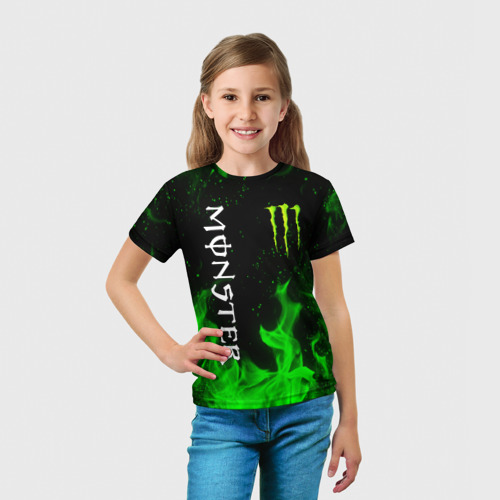 Детская футболка 3D Monster energy, цвет 3D печать - фото 5