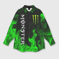 Мужская рубашка oversize 3D Monster energy