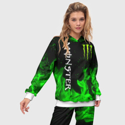 Женский костюм с толстовкой 3D Monster energy - фото 2