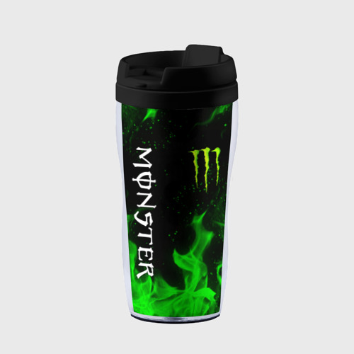 Термокружка-непроливайка Monster energy, цвет черный