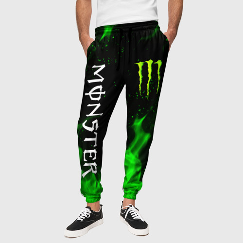 Мужские брюки 3D Monster energy, цвет 3D печать - фото 4