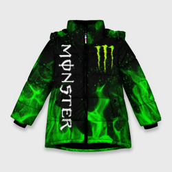 Зимняя куртка для девочек 3D Monster energy