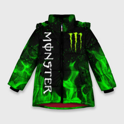 Зимняя куртка для девочек 3D Monster energy