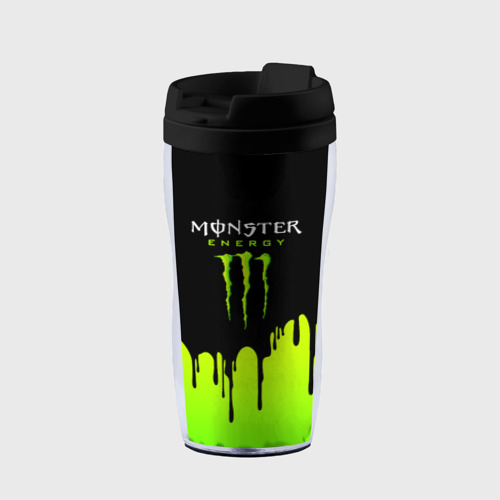 Термокружка-непроливайка Monster energy, цвет черный