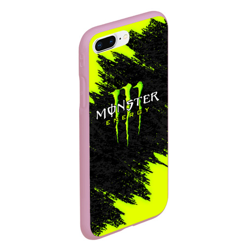 Чехол для iPhone 7Plus/8 Plus матовый Monster energy, цвет розовый - фото 3