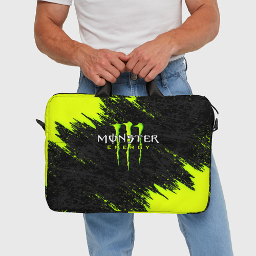 Сумка для ноутбука 3D Monster energy, цвет 3D печать - фото 5