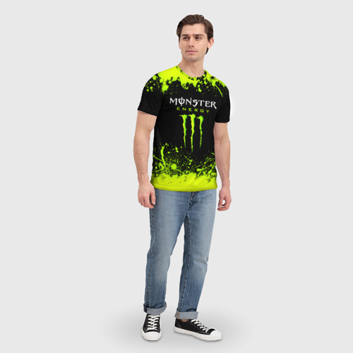 Мужская футболка 3D Monster energy, цвет 3D печать - фото 5