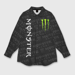 Мужская рубашка oversize 3D Monster energy