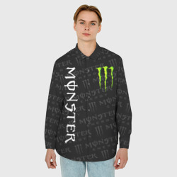 Мужская рубашка oversize 3D Monster energy - фото 2