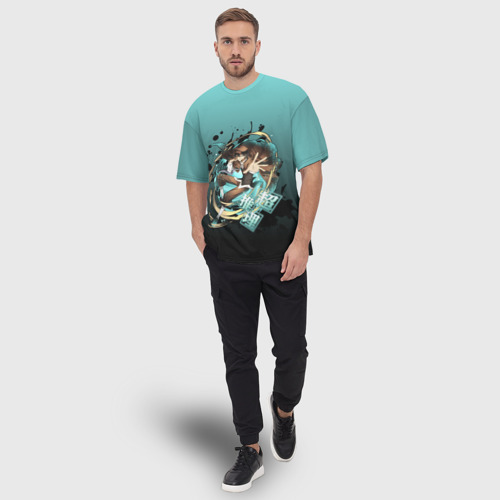 Мужская футболка oversize 3D Великие из бродячих псов, цвет 3D печать - фото 5