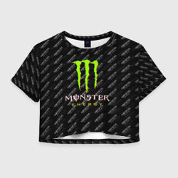 Женская футболка Crop-top 3D Monster energy