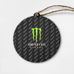 Деревянная игрушка круг Monster energy
