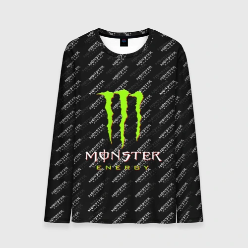 Мужской лонгслив 3D Monster energy