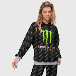 Женский костюм с толстовкой 3D Monster energy - фото 2