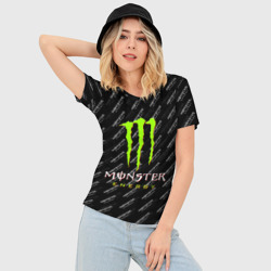 Женская футболка 3D Slim Monster energy - фото 2