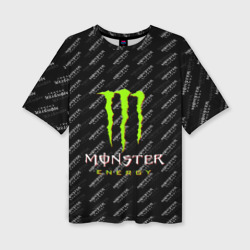 Женская футболка oversize 3D Monster energy