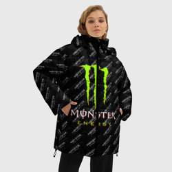 Женская зимняя куртка Oversize Monster energy - фото 2