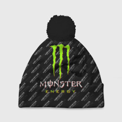 Шапка 3D c помпоном Monster energy