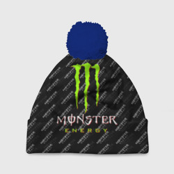 Шапка 3D c помпоном Monster energy