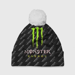 Шапка 3D c помпоном Monster energy