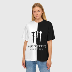 Женская футболка oversize 3D Monster energy - фото 2