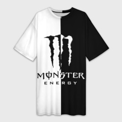 Платье-футболка 3D Monster energy