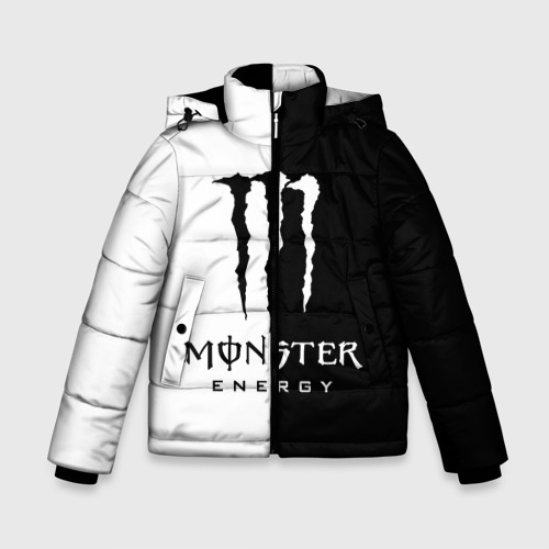Зимняя куртка для мальчиков 3D Monster energy, цвет красный