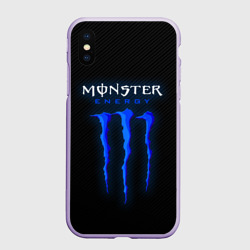 Чехол для iPhone XS Max матовый Blue monster energy