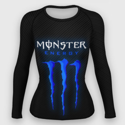 Женский рашгард 3D Blue monster energy