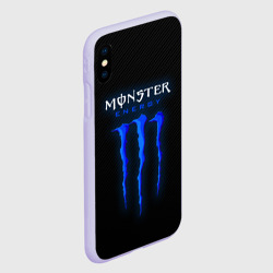 Чехол для iPhone XS Max матовый Blue monster energy - фото 2