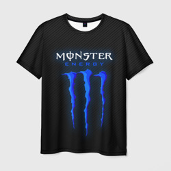 Мужская футболка 3D Blue monster energy