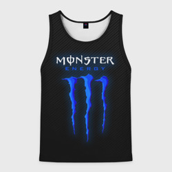 Мужская майка 3D Blue monster energy