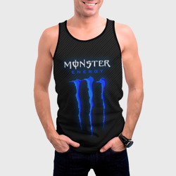 Мужская майка 3D Blue monster energy - фото 2