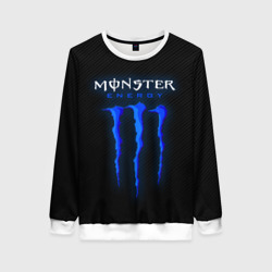 Женский свитшот 3D Blue monster energy