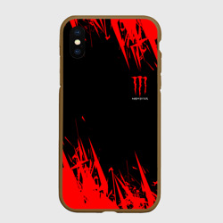 Чехол для iPhone XS Max матовый Monster energy